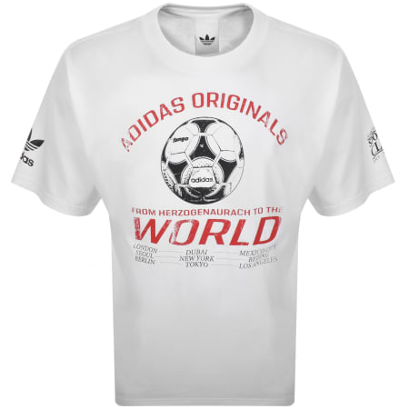 adidas Originals 90s Football T Shirt White | Mainline Menswear us